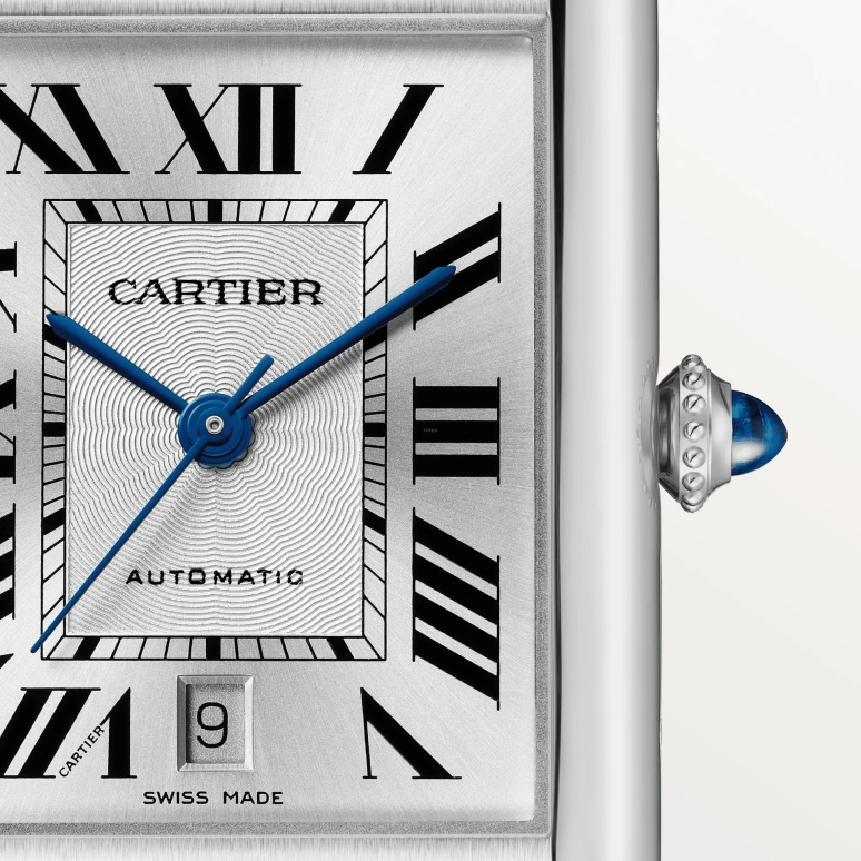 Cartier,Tank 41x31mm,41x31mm,Stainless Steel,Silver White,Automatic,42hours,In-house Caliber,WSTA0040