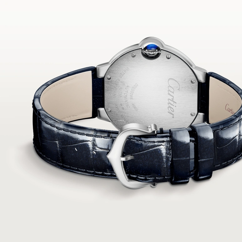 卡地亚,蓝气球 36毫米,36毫米,白金,蓝色,自动上弦,昼夜显示,蓝宝石,水晶玻璃,WJBB0089