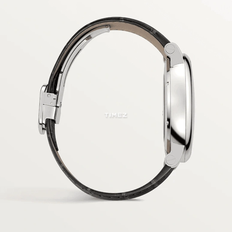 卡地亚,Rotonde 42毫米,42毫米,精钢,银色,自动上弦,两地时,大日历,逆跳,昼夜显示,48小时,自制机芯,W1556368