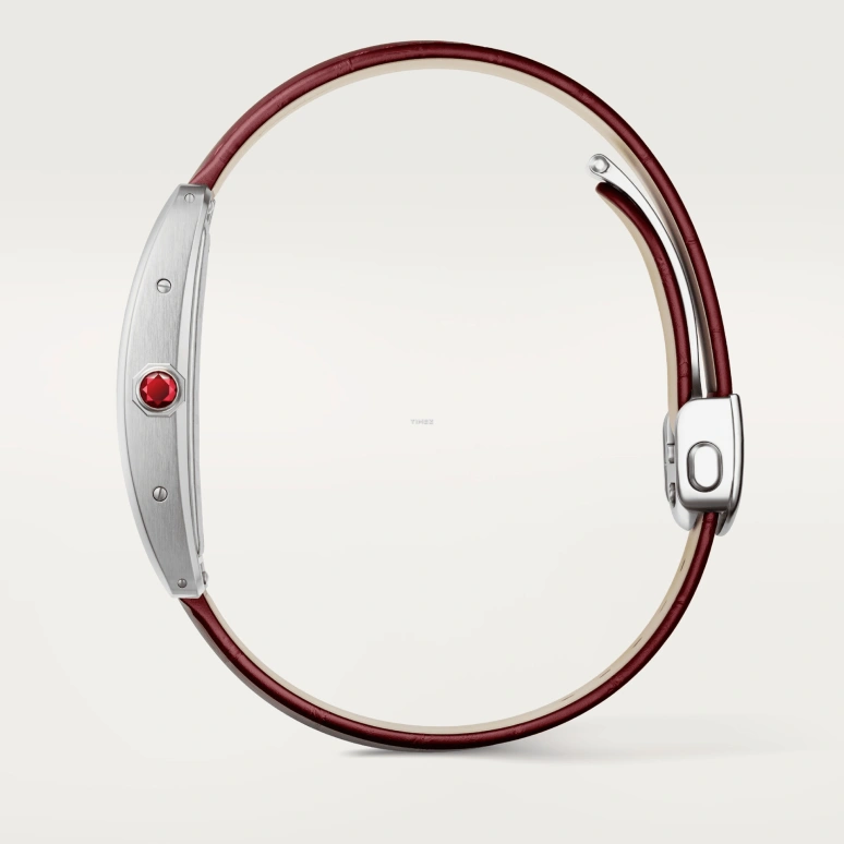 卡地亚,Tank坦克 44.40x24.40毫米,44.40x24.40毫米,铂金,三文鱼色,自动上弦,蓝宝石,水晶玻璃,方形,WGTA0297