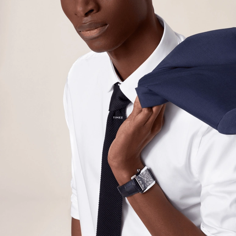 卡地亚,Tank坦克 34.30x43.92毫米,34.30x43.92毫米,精钢,蓝色,自动上弦,日历,48小时,WSTA0010