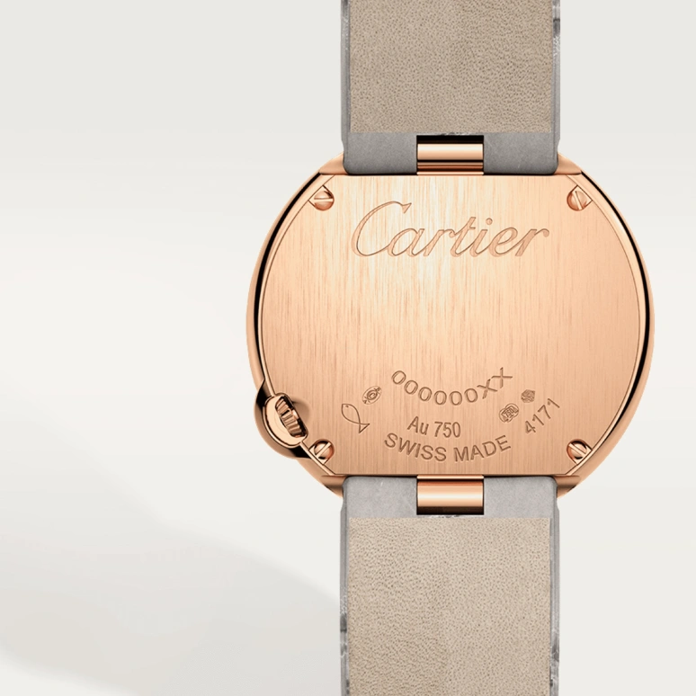 Cartier,Ballon Blanc de Cartier 30mm,30mm,Rose Gold,Silver,Quartz,Sapphire,Crystal Glass,Round,WGBL0005