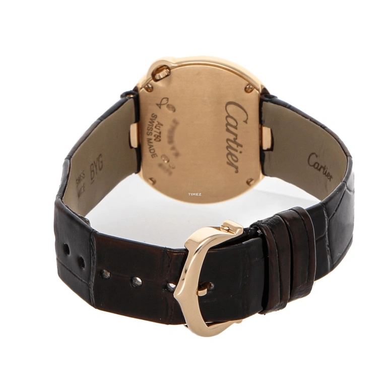 Cartier,Ballon Blanc de Cartier 30mm,30mm,Rose Gold,Silver White,Quartz,Sapphire,Crystal Glass,Round,WJBL0005