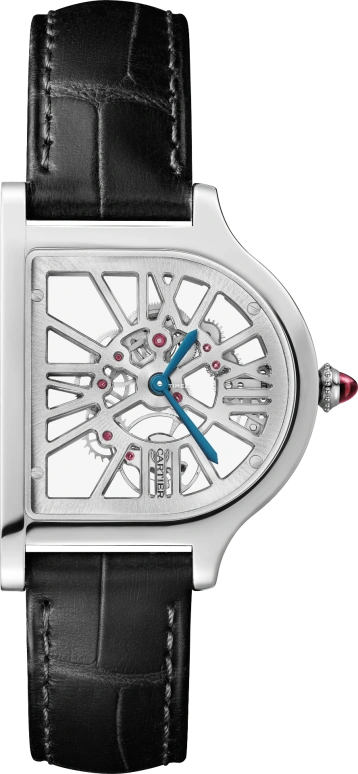卡地亚,Cartier Privé珍藏 37.15x28.75毫米,37.15x28.75毫米,铂金,框架,银色,手动上弦,蓝宝石,水晶玻璃,其他,WHCC0003
