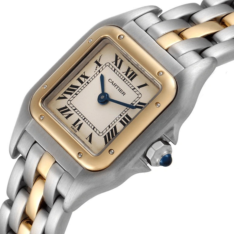 Cartier,Panthère de Cartier 22mm,22mm,Stainless Steel,Silver,Quartz,Sapphire,Crystal Glass,Square,W25029B5