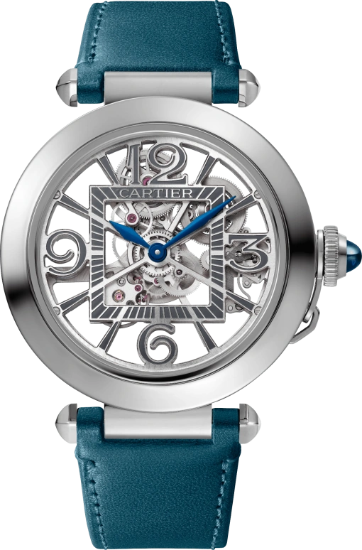 Cartier,Pasha de Cartier 41mm,41mm,Stainless Steel,Automatic,48hours,In-house Caliber,WHPA0009