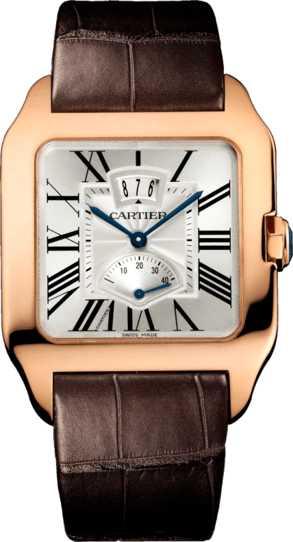 Cartier,Santos de Cartier 38mm,38mm,Pink Gold,Silver,Handwound,Day,Power Reserve Indicator,Minute Repeater,W2020067