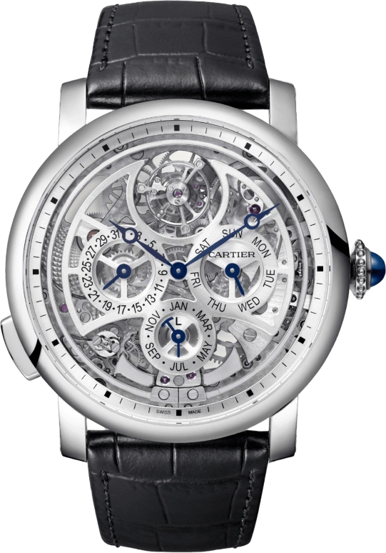 Cartier,Rotonde de Cartier 45mm,45mm,Platinum,Automatic,50hours,In-house Caliber,W1556251