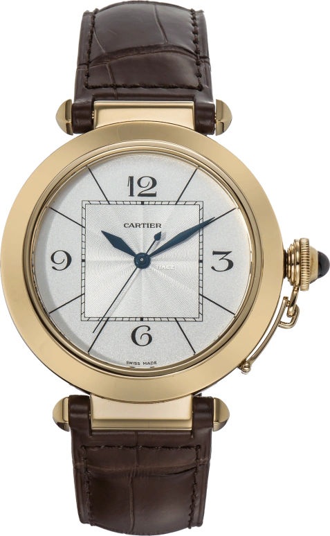 Cartier,Pasha de Cartier 42mm,42mm,Rose Gold,Silver White,Quartz,Sapphire,Crystal Glass,Round,W3019551