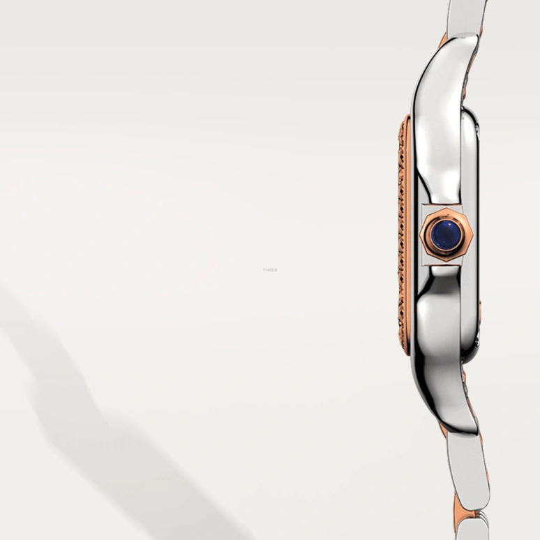 Cartier,Panthère de Cartier 30.30x22mm,30.30x22mm,Stainless Steel,Rose Gold,Silver,Quartz,Glass,Square,W3PN0014