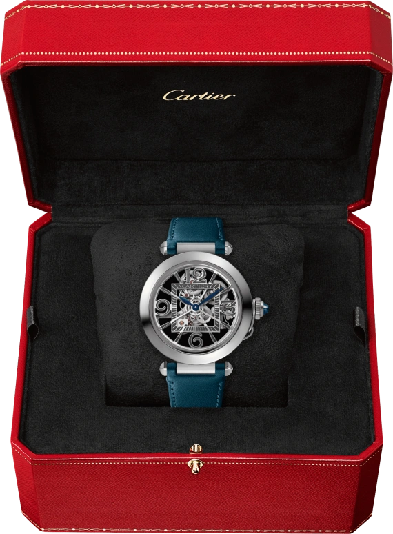 Cartier,Pasha de Cartier 41mm,41mm,Stainless Steel,Automatic,48hours,In-house Caliber,WHPA0009