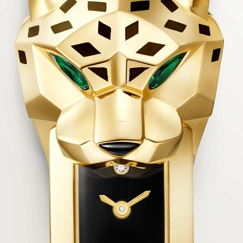 卡地亚,Panthère猎豹 38.20x15.20毫米,38.20x15.20毫米,黄金,黑色,石英,蓝宝石,水晶玻璃,其他,HPI01739