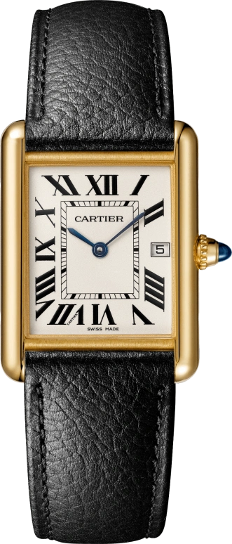 Cartier,Tank 33.70x25.50mm,33.70x25.50mm,Yellow Gold,Silver,Quartz,Day,Hardlex,WGTA0056