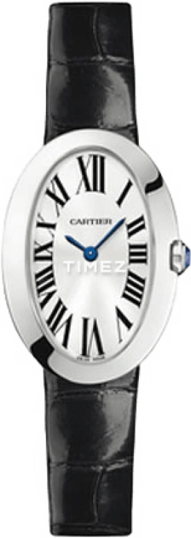 Cartier,Baignoire 31.60x24.50mm,31.60x24.50mm,White Gold,Silver White,Quartz,In-house Caliber,Sapphire,Crystal Glass,W8000003