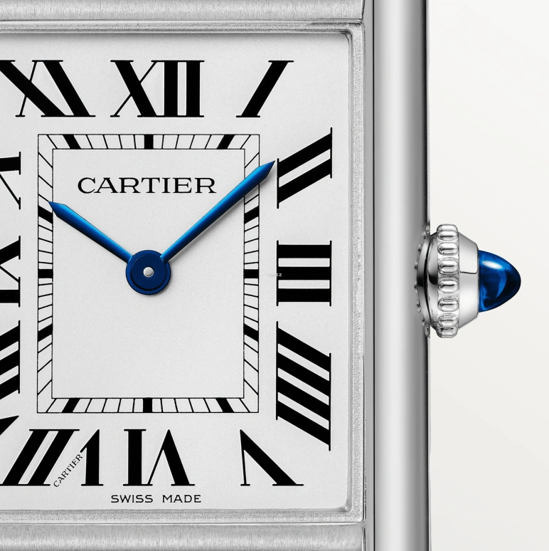 Cartier,Tank 33.70x25.50mm,33.70x25.50mm,Stainless Steel,White,Quartz,Sapphire,Crystal Glass,Rectangular,WSTA0122