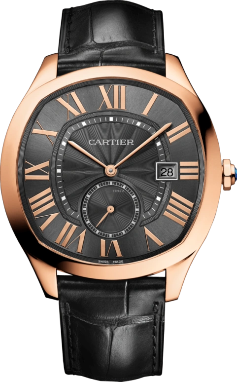 Cartier,Drive de Cartier 41mm,41mm,Pink Gold,Grey,Automatic,Date,48hours,WGNM0004