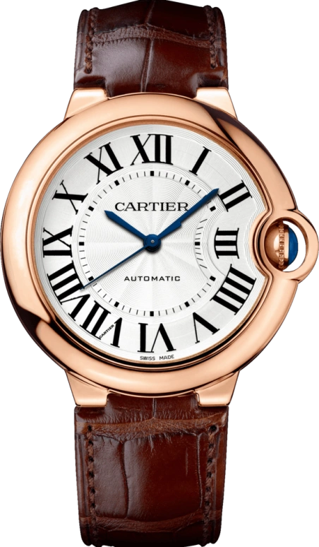 Cartier,Ballon Bleu de Cartier 36.60mm,36.60mm,Pink Gold,Silver,Automatic,42hours,In-house Caliber,WGBB0009