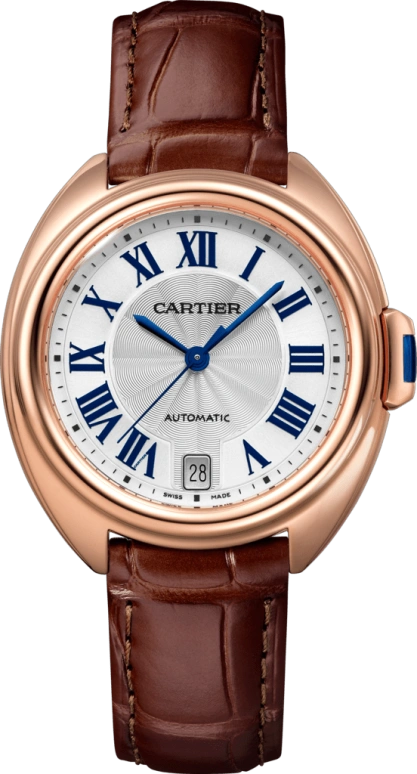 Cartier,Clé de Cartier 35mm,35mm,Pink Gold,Silver,Automatic,Date,42hours,WGCL0013