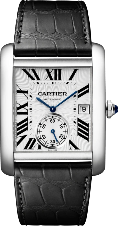 Cartier,Tank 34.30mm,34.30mm,Stainless Steel,Silver,Automatic,Date,48hours,W5330003