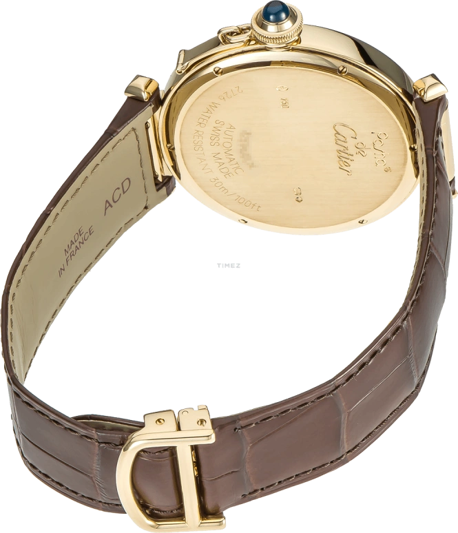 Cartier,Pasha de Cartier 42mm,42mm,Rose Gold,Silver White,Quartz,Sapphire,Crystal Glass,Round,W3019551