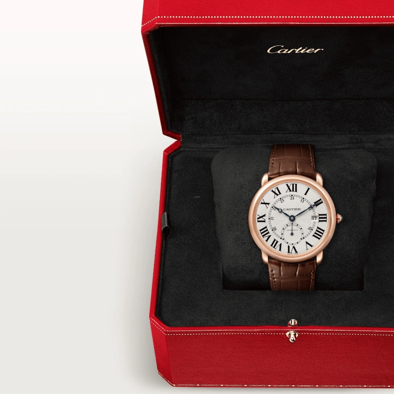 Cartier,Ronde de Cartier 40mm,40mm,Pink Gold,Silver,Automatic,Date,48hours,W6801005