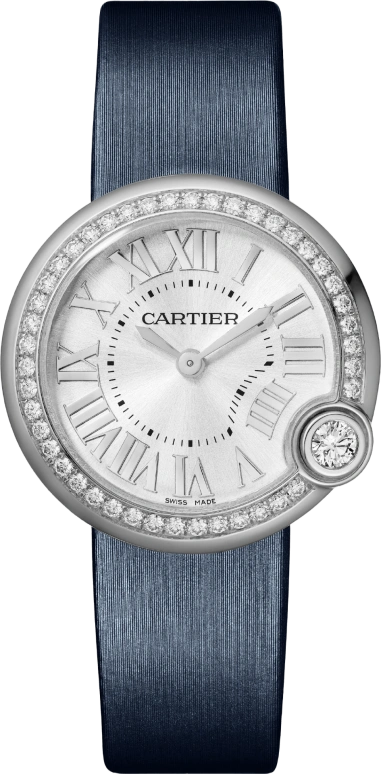 Cartier,Ballon Blanc de Cartier 30mm,30mm,Stainless Steel,Silver,Quartz,Sapphire,Crystal Glass,Round,W4BL0003