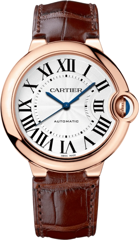 Cartier,Ballon Bleu de Cartier 36.60mm,36.60mm,Pink Gold,Silver,Automatic,42hours,In-house Caliber,WGBB0009