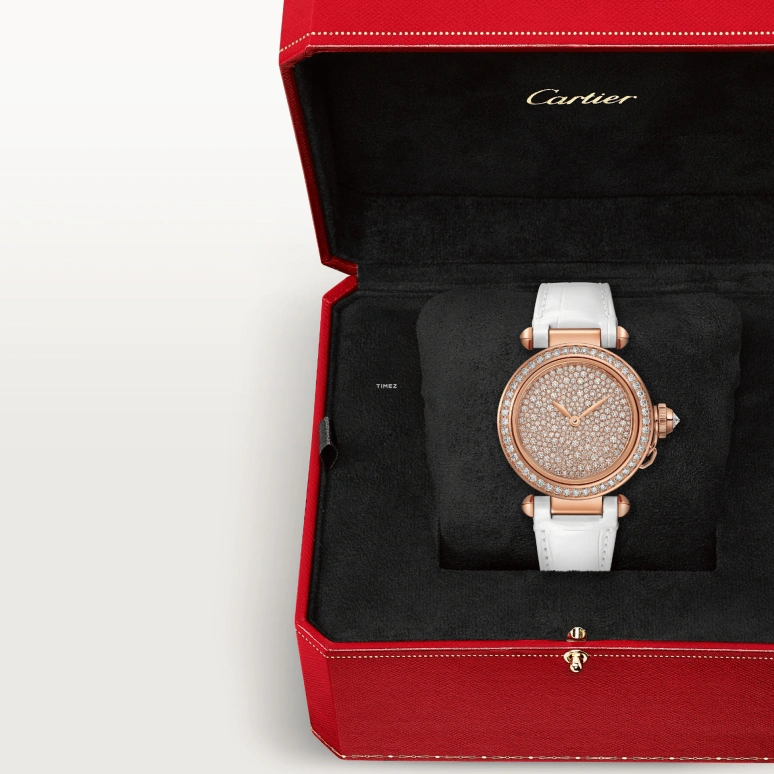 Cartier,Pasha de Cartier 35mm,35mm,Rose Gold,Automatic,42hours,In-house Caliber,WJPA0032