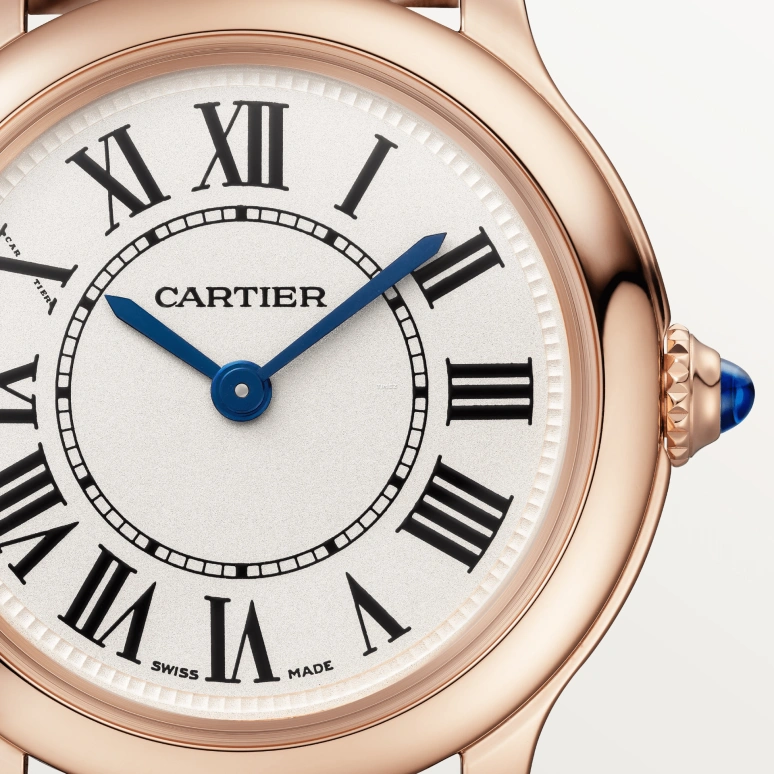 Cartier,Ronde de Cartier 29mm,29mm,Rose Gold,Cream,Quartz,Sapphire,Crystal Glass,Round,WGRN0018