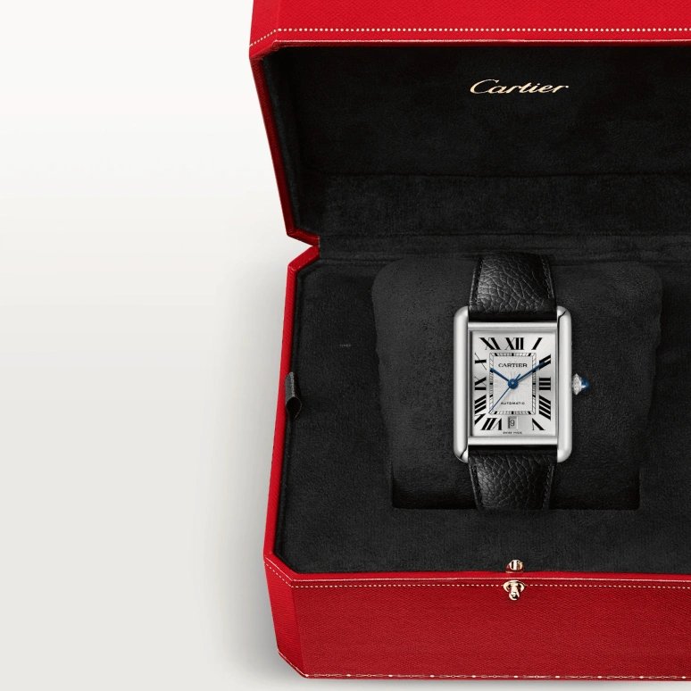 Cartier,Tank 41x31mm,41x31mm,Stainless Steel,Silver White,Automatic,42hours,In-house Caliber,WSTA0040