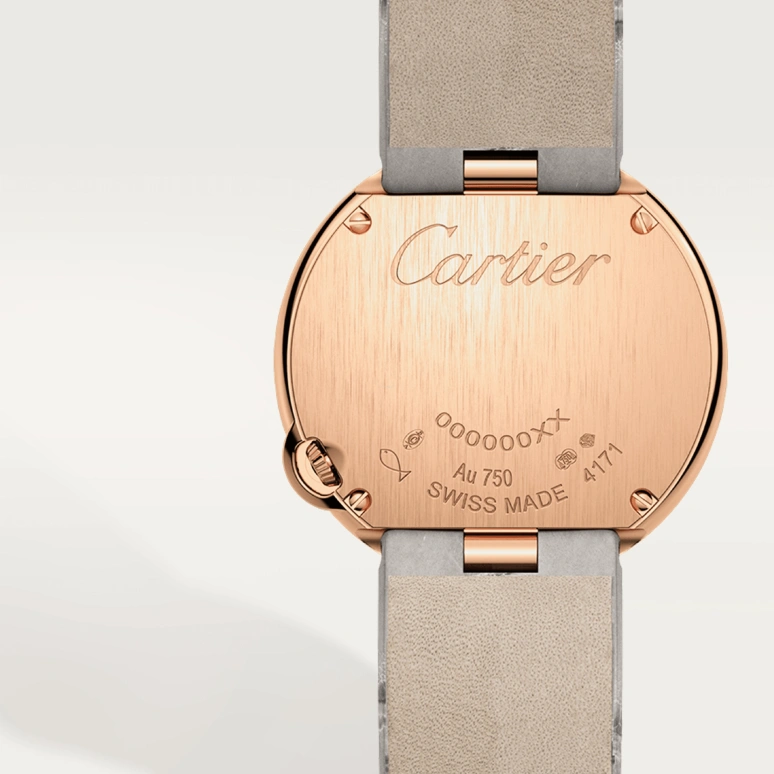 Cartier,Ballon Blanc de Cartier 30mm,30mm,Rose Gold,Silver,Quartz,Sapphire,Crystal Glass,Round,WGBL0005