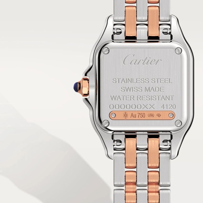 Cartier,Panthère de Cartier 22x30mm,22x30mm,Stainless Steel,White,Sapphire,Crystal Glass,Closed,W3PN0006