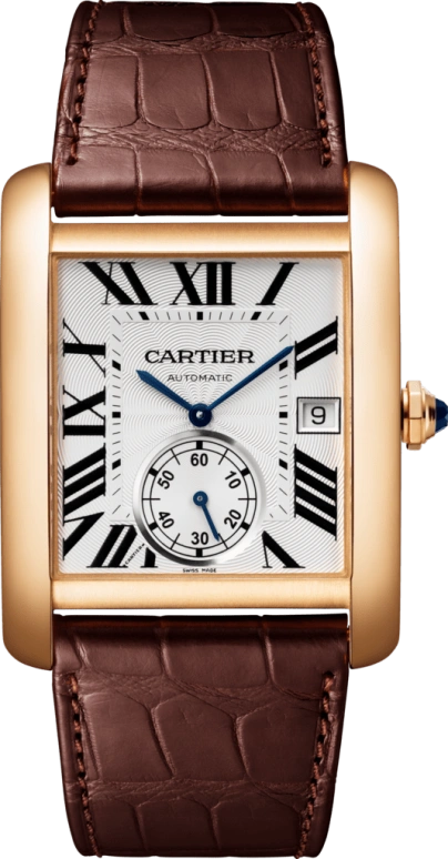 Cartier,Tank 34.30mm,34.30mm,Pink Gold,Silver,Automatic,Date,48hours,W5330001