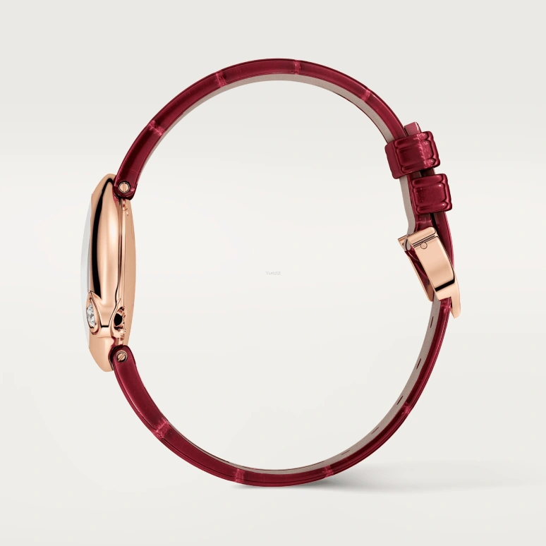 卡地亚,蓝气球 30毫米,30毫米,玫瑰金,白色,石英,蓝宝石,水晶玻璃,圆形,WGBL0010