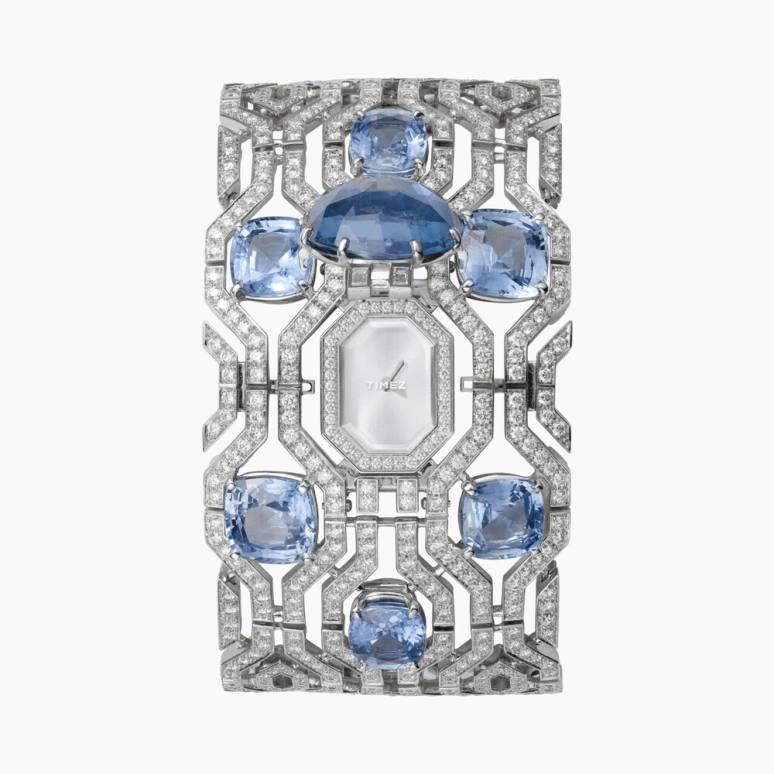 Cartier,High Jewelry Watches ,Sapphire,White Gold,Transparent,Silver,Quartz,Sapphire,Silver,HPI00556