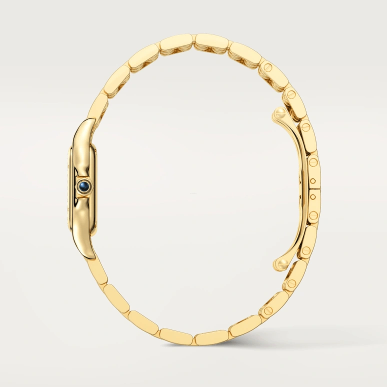 Cartier,Panthère de Cartier 22x30mm,22x30mm,Yellow Gold,Gold,Gradient,Brown,Quartz,Sapphire,Crystal Glass,Square,WGPN0031