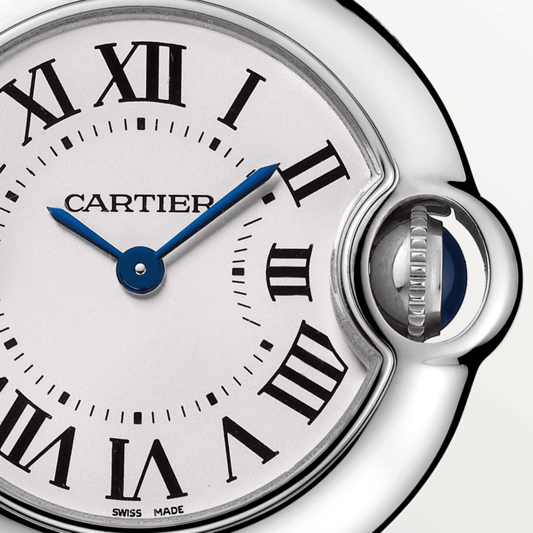 Cartier,Ballon Bleu de Cartier 28.60mm,28.60mm,Stainless Steel,Silver White,Quartz,In-house Caliber,Sapphire,Crystal Glass,W69010Z4