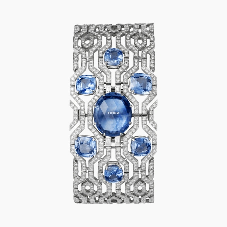 Cartier,High Jewelry Watches ,Sapphire,White Gold,Transparent,Silver,Quartz,Sapphire,Silver,HPI00556