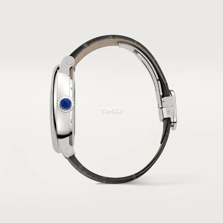 卡地亚,Rotonde 42毫米,42毫米,精钢,银色,自动上弦,两地时,大日历,逆跳,昼夜显示,48小时,自制机芯,W1556368