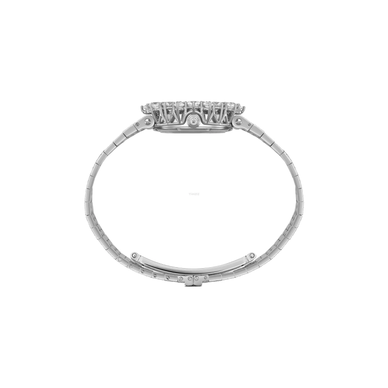 萧邦,L'HEURE DU DIAMANT 30毫米,30毫米,白金,银色,手动上弦,蓝宝石,圆形,10A391,10A391-1100