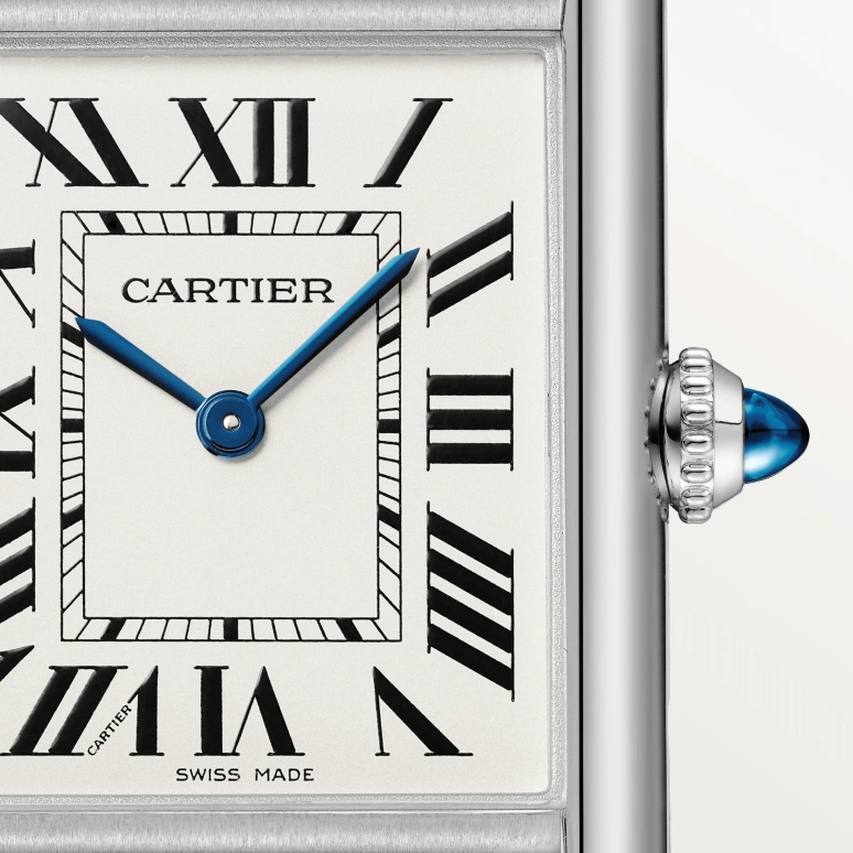 Cartier,Tank 33.70x25.50mm,33.70x25.50mm,Stainless Steel,Silver,Quartz,Sapphire,Crystal Glass,Square,WSTA0052