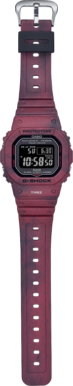 卡西欧,G-SHOCK 48.90x42.80毫米,48.90x42.80毫米,合成树脂,黑色,石英,倒计时,计时,月历,星期历,矿物水晶,方形,GWB5600SL,GWB5600SL-4