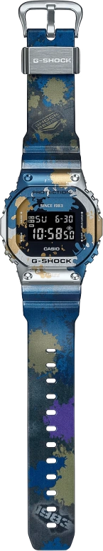 卡西欧,G-SHOCK 49.60x43.20毫米,49.60x43.20毫米,合成树脂,精钢,多色,石英,倒计时,计时,月历,星期历,矿物水晶,方形,GM5600SS,GM5600SS-1