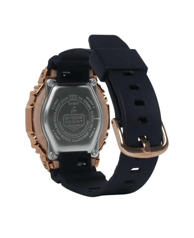 卡西欧,G-SHOCK 45.90x40.40毫米,45.90x40.40毫米,合成树脂,玫瑰金色,石英,倒计时,计时,月历,星期历,矿物水晶,八角形,GMS2100PG,GMS2100PG-1A4