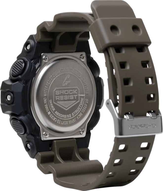 卡西欧,G-SHOCK 53.40毫米,53.40毫米,合成树脂,黑色,石英,倒计时,计时,月历,星期历,矿物水晶,圆形,GA710TU,GA710TU-1A3