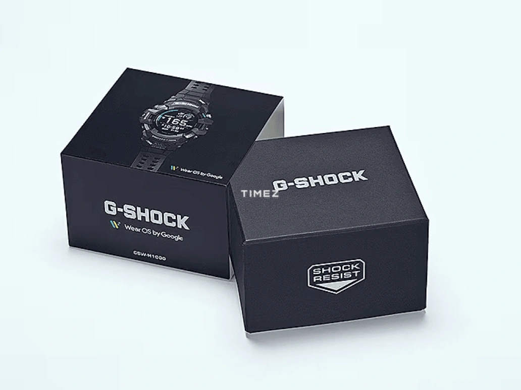 卡西欧,G-SHOCK 56.30毫米,56.30毫米,合成树脂,蓝色,黑色,处理器,智能手表,GPS,高度计,罗盘,矿物水晶,圆形,GSWH1000,GSWH1000-1