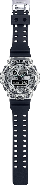 卡西欧,G-SHOCK 57.50x53.40毫米,57.50x53.40毫米,合成树脂,黑色,灰色,石英,倒计时,计时,月历,星期历,矿物水晶,圆形,GA700SKC,GA700SKC-1A
