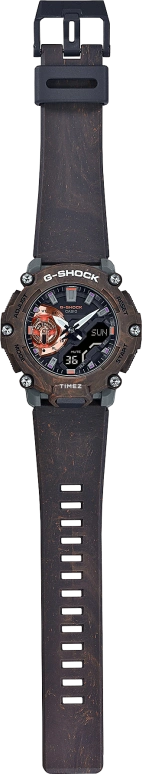 卡西欧,G-SHOCK 47.10毫米,47.10毫米,合成树脂,黑色,石英,倒计时,计时,月历,星期历,矿物水晶,圆形,GA2200MFR,GA2200MFR-5A