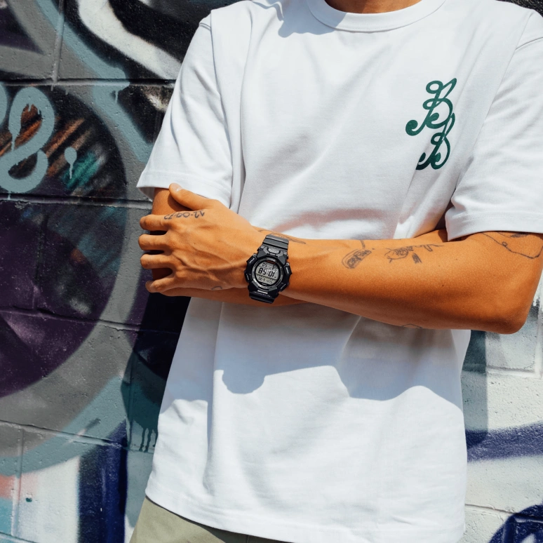卡西欧,G-SHOCK 51.90毫米,51.90毫米,生物基,碳纤维,合成树脂,灰色,石英,倒计时,计时,月历,星期历,矿物水晶,圆形,GD010,GD010-1