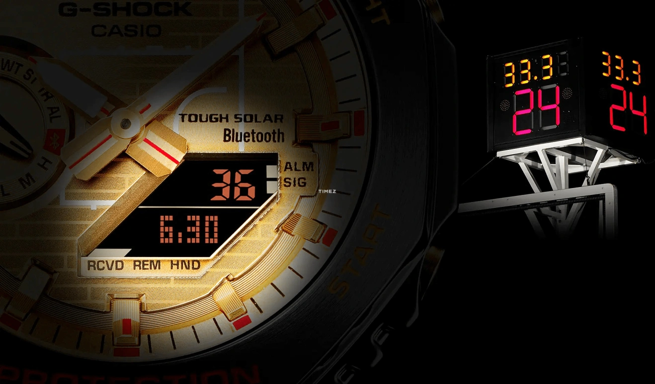 卡西欧,G-SHOCK 44.40毫米,44.40毫米,生物基,合成树脂,黄金色,石英,倒计时,计时,月历,星期历,矿物水晶,八角形,GBM2100RH,GBM2100RH-1A